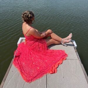 Coral prom/ formal dress